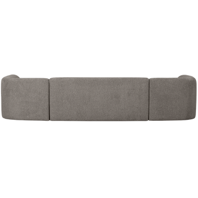 Sloping u-vorm bank off white melange
