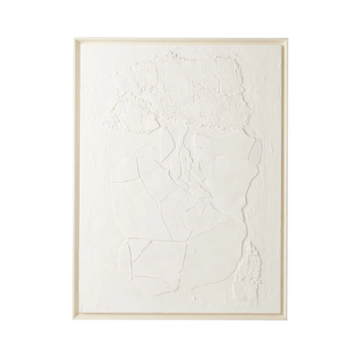 Abstract schilderij met gips structuur | 120 x 90 cm