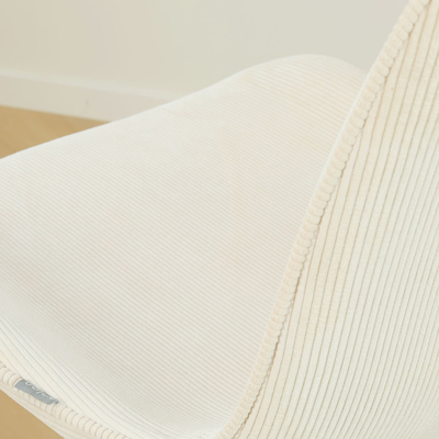 Eetkamerstoel Noa-Fé gestoffeerd - wit onderstel