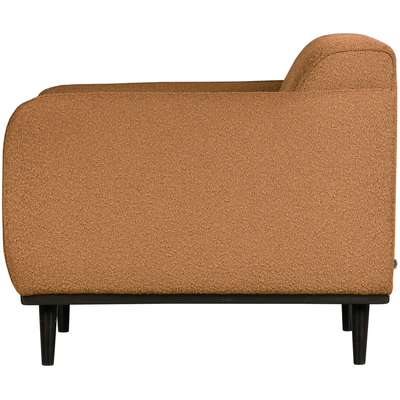 Statement fauteuil met arm chenille velvet perzikroze