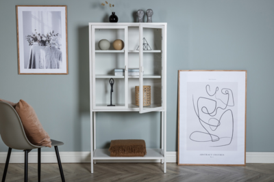 Metalen vitrinekast Claes
