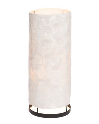 Capiz schelpen staande lamp cilinder neutraal