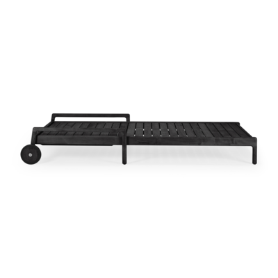 Ethnicraft - Outdoor - Teak Jack adjustable lounger - zwart