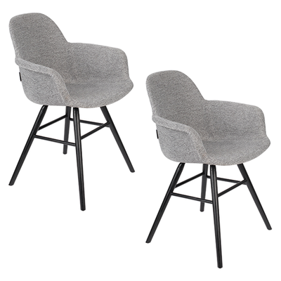 Zuiver Albert Kuip Soft Armstoel - Set van 2