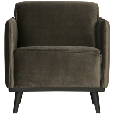 Statement fauteuil met arm chenille velvet perzikroze