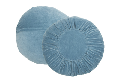 Rond kussen Ruffles fluweel 60 cm