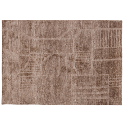 Lovi vloerkleed polyester/katoen taupe 170x240cm