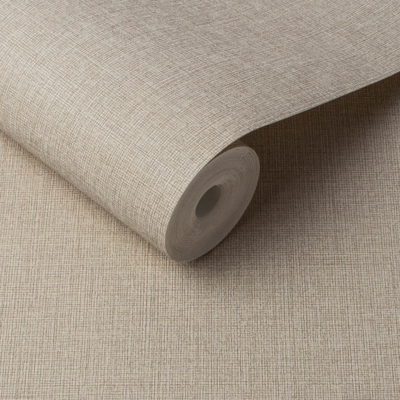 Graham &amp; Brown vliesbehang linnen beige