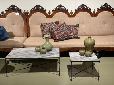 Salontafel steen marmer blad