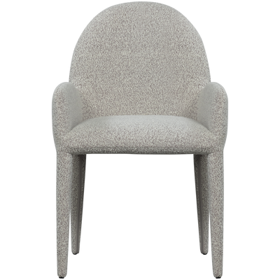 Elegance eetkamerstoel met armleuning greige
