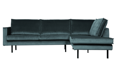 BePureHome hoekbank Rodeo fluweel