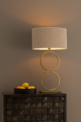 Lampenkap Ovaal Aspen bouclé beige