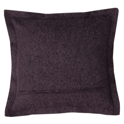 Kussen wol boucle dark chocolate
