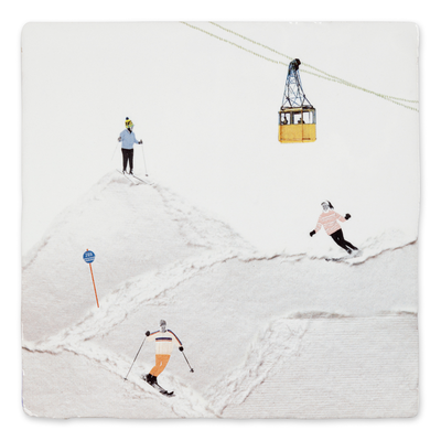 Storytiles wandtegel Wintersport