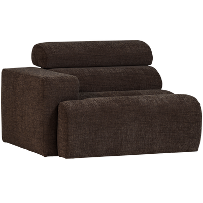 Novi 1-zits element arm links boucle karamelbruin