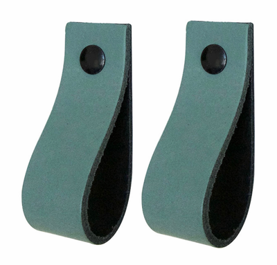 Leren handgrepen - De lus - maat XS | set van 2 - incl. 4 schroefjes