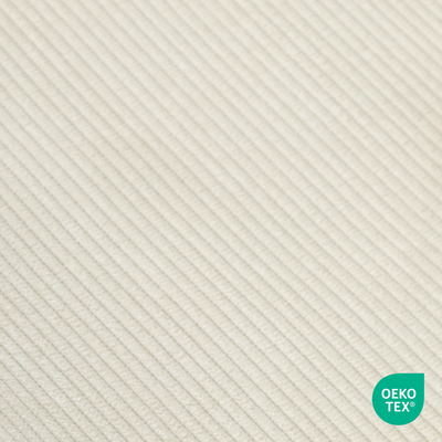 Barkruk Nino-Fé wit onderstel rib beige 75 cm