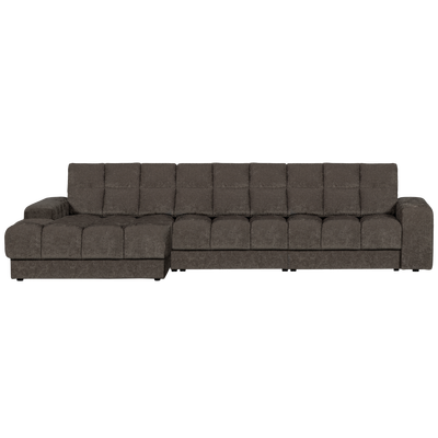 Second date chaise longue links velvet antraciet