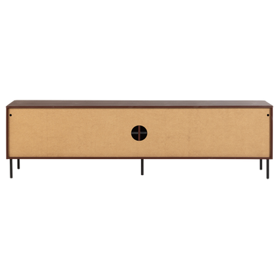 Gunnar tv meubel 200 cm grenen matzwart [fsc]