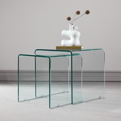 Cornelis glazen bijzettafel set