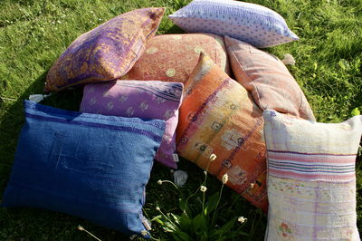Kussen Kantha vintage 50x70 cm