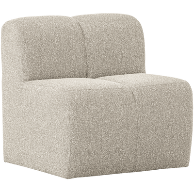Mojo eetbank 84 cm met rugleuning wollig bruin