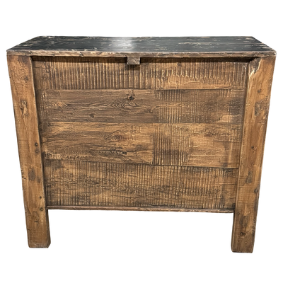 Onderkast 2deur zwart/wit schub uniek