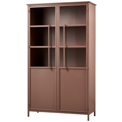 Exhibit vitrinekast metaal khaki