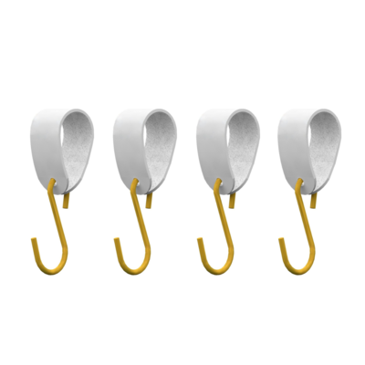 S-haakje Goud - Maat S - set van 4
