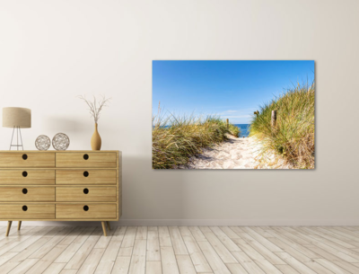Canvas schilderijen Duinen, strand en zee