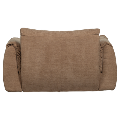 Baggy loveseat geweven chenille bruin