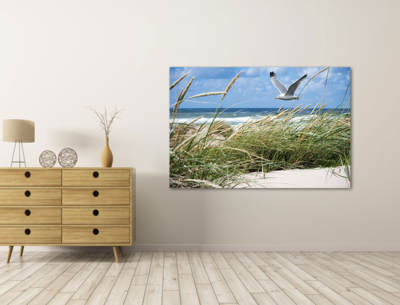 Canvas schilderijen Duinen, strand en zee