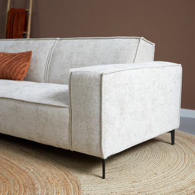 Hoekbank Valora Beige Ottoman
