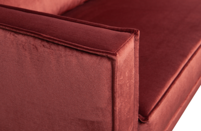 BePureHome chaise longue Rodeo velvet