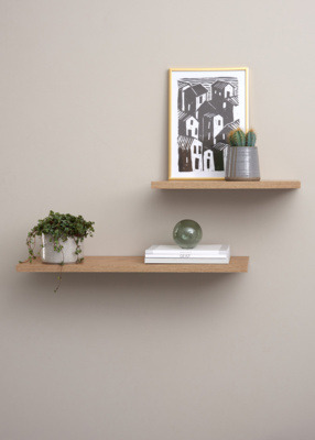 Wandplank Lydia naturel - 38 x 20 cm