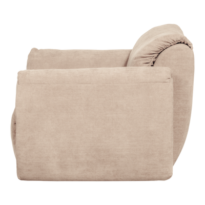 Baggy loveseat geweven chenille bruin