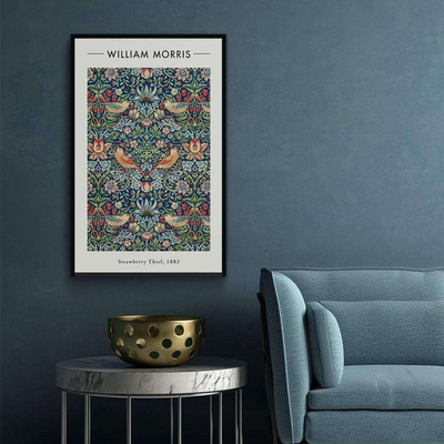 Walljar plexiglas schilderij - William Morris - Strawberry Thief