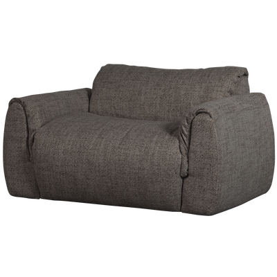 Baggy loveseat geweven chenille bruin