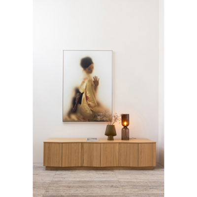 Tv Meubel Zuma 200Cm - Eiken - Transparant