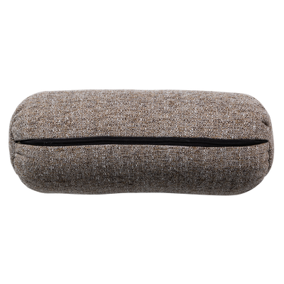 Baggy rolkussen 50xo23 cm 3d chenille middenbruin