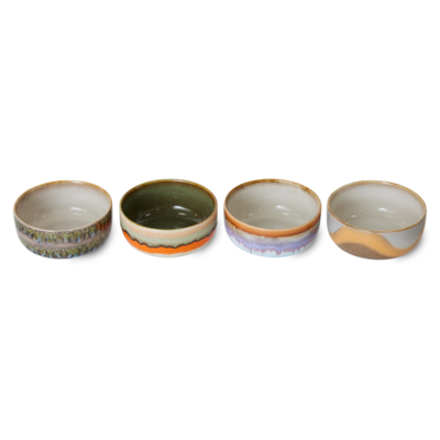 HKliving kom 70's Ceramics - Reef - set van 4