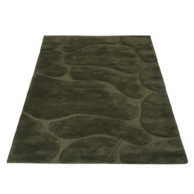 Superior Berber Vloerkleed Dark Green