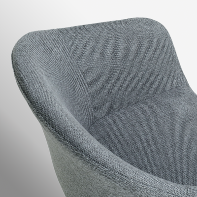 Draaibare eetkamerstoel Nola-Otis - zwart onderstel