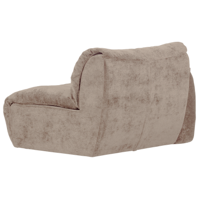 Baggy 1-zits element met arm links geweven chenille oudroze
