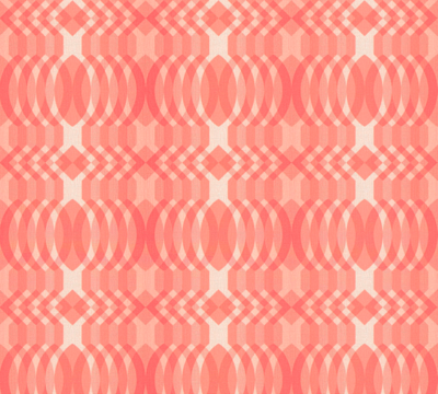 Vliesbehang geometrisch patroon – rood, crème, wit