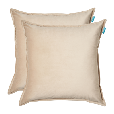Sierkussen Fluweel uni 50x50 cm (set van 2)