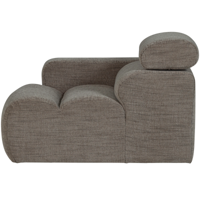 Novi 1-zits element arm links boucle karamelbruin