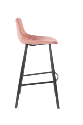 Dutchbone Franky Barkruk Velvet 80 cm - Set van 2