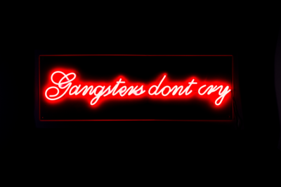 Bold Monkey wandlamp Gangsters non social sign