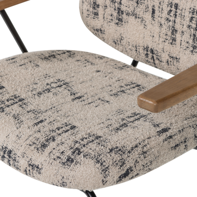 Aure fauteuil chenille beige/zwart